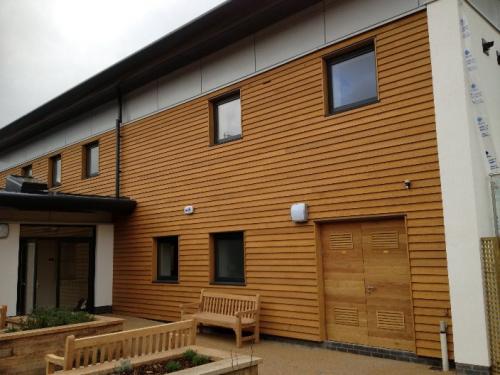 wooden external cladding