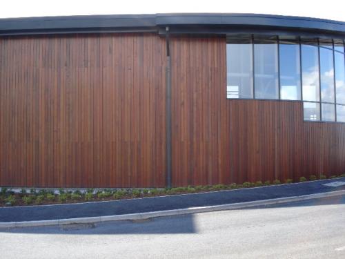 dark wood cladding