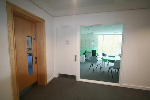 meeting area with large window