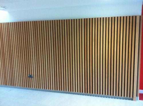 wooden cladding on floor